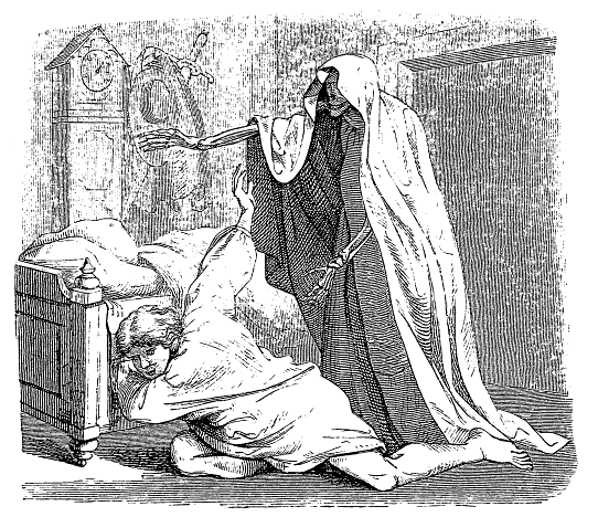монахиня подошла к кровати, погладила ледяной костлявой рукой его пылающие щёки